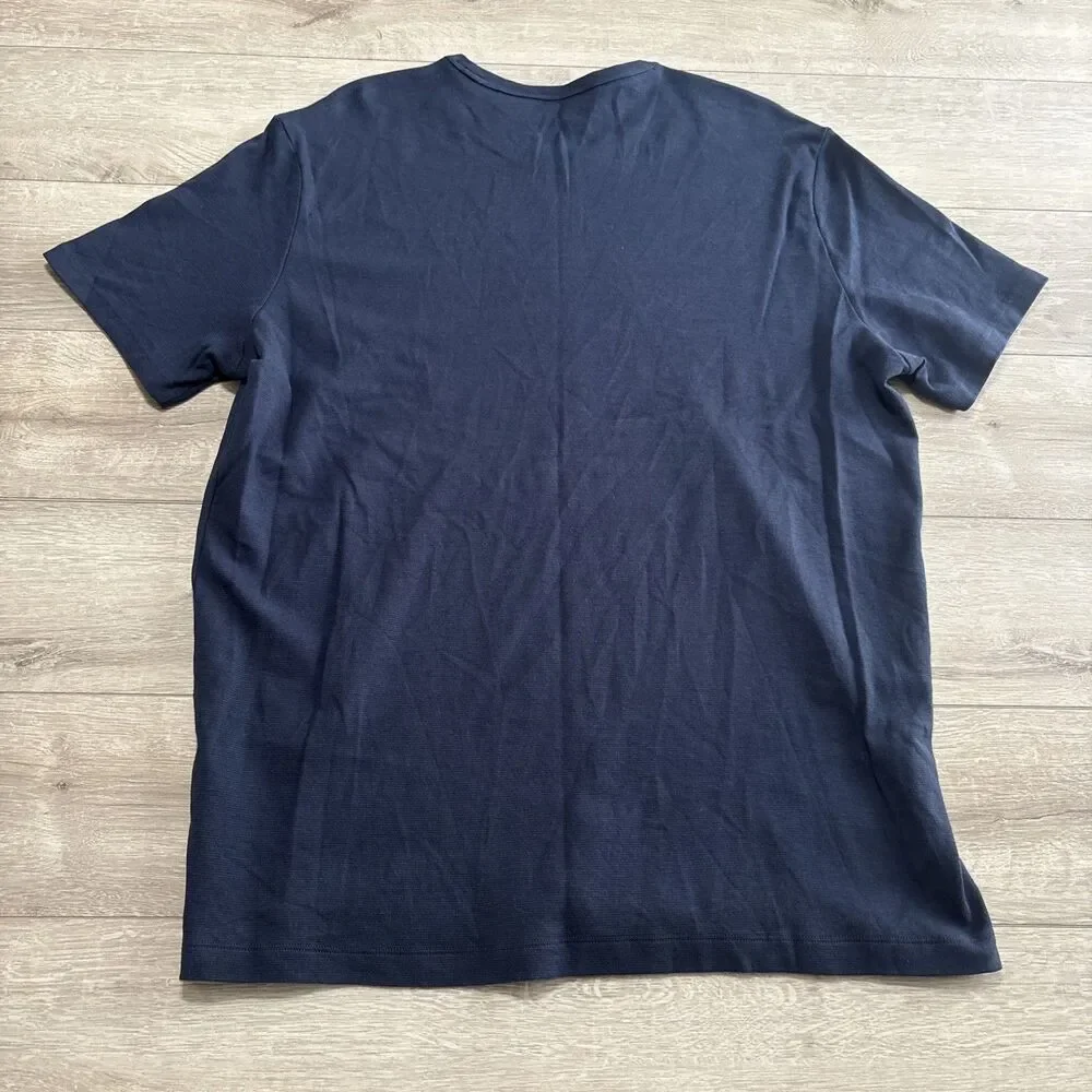 Banana Republic Luxe Touch Performance Tee XXL Blue 100% Cotton T Shirt